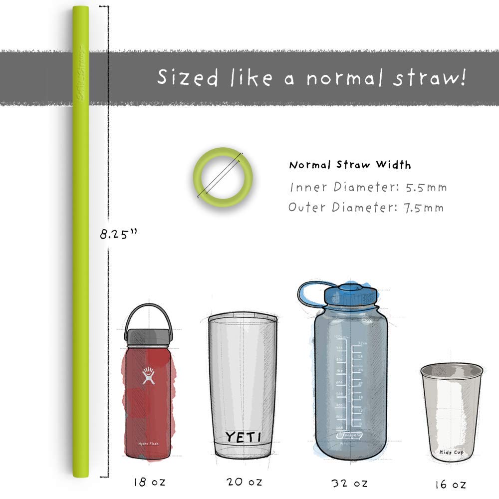 Replacement Straws for Tumblers - Size Guide - Softy Straws