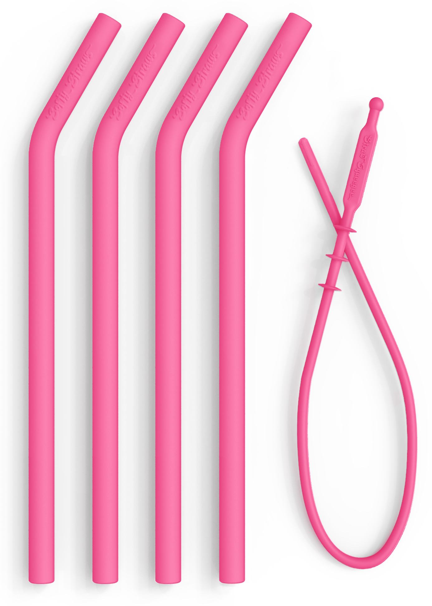 Softy Straws 5 Pack Pink Softy Straws Reusable Silicone Drinking Straws